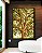 Quadro Vertical Árvore Majestosa Folhagem Verde Luz Dourada Natureza Canvas Moldura - Imagem 4