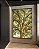 Quadro Vertical Árvore Majestosa Folhagem Verde Luz Dourada Natureza Canvas Moldura - Imagem 1