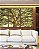 Trio de Quadros Árvore Majestosa Folhagem Verde Luz Dourada Natureza Canvas Moldura - Imagem 3