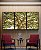 Trio de Quadros Árvore Majestosa Folhagem Verde Luz Dourada Natureza Canvas Moldura - Imagem 5