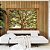 Duo de Quadros Árvore Majestosa Folhagem Verde Luz Dourada Natureza Canvas Moldura - Imagem 4