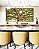 Duo de Quadros Quadrados Árvore Majestosa Folhagem Verde Luz Dourada Natureza Canvas Moldura - Imagem 2
