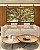 Duo de Quadros Quadrados Árvore Majestosa Folhagem Verde Luz Dourada Natureza Canvas Moldura - Imagem 3