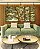 Trio de Quadros Estilizados Árvore Majestosa Folhagem Verde Luz Dourada Natureza Canvas Moldura - Imagem 4