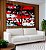 Duo de Quadros Abstrato Mosaico Vermelho Preto e Branco Canvas Moldura - Imagem 5