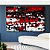 Duo de Quadros Abstrato Mosaico Vermelho Preto e Branco Canvas Moldura - Imagem 4