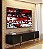 Duo de Quadros Abstrato Mosaico Vermelho Preto e Branco Canvas Moldura - Imagem 2