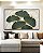 Quadro Horizontal Folhas Ginkgo Verde Esmeralda Dourado Natureza Canvas Moldura - Imagem 3