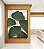Quadro Vertical Folhas Ginkgo Verde Esmeralda Dourado Natureza Canvas Moldura - Imagem 3