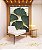 Quadro Vertical Folhas Ginkgo Verde Esmeralda Dourado Natureza Canvas Moldura - Imagem 2