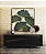 Quadro Quadrado Folhas Ginkgo Verde Esmeralda Dourado Natureza Canvas Moldura - Imagem 3