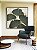 Quadro Quadrado Folhas Ginkgo Verde Esmeralda Dourado Natureza Canvas Moldura - Imagem 1