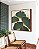 Quadro Quadrado Folhas Ginkgo Verde Esmeralda Dourado Natureza Canvas Moldura - Imagem 4