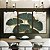 Trio de Quadros Folhas Ginkgo Verde Esmeralda Dourado Natureza Canvas Moldura - Imagem 2