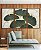 Trio de Quadros Folhas Ginkgo Verde Esmeralda Dourado Natureza Canvas Moldura - Imagem 5