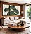 Trio de Quadros Folhas Ginkgo Verde Esmeralda Dourado Natureza Canvas Moldura - Imagem 1