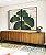 Duo de Quadros Folhas Ginkgo Verde Esmeralda Dourado Natureza Canvas Moldura - Imagem 1