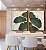 Duo de Quadros Folhas Ginkgo Verde Esmeralda Dourado Natureza Canvas Moldura - Imagem 2