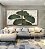Duo de Quadros Quadrados Folhas Ginkgo Verde Esmeralda Dourado Natureza Canvas Moldura - Imagem 3
