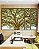 Trio de Quadros Estilizados Paisagem Copa de Árvore iluminada Natureza Canvas Moldura - Imagem 4