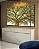 Trio de Quadros Estilizados Paisagem Copa de Árvore iluminada Natureza Canvas Moldura - Imagem 2