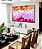 Quadro Horizontal Abstrato Mosaico Rosa Laranja Canvas Moldura - Imagem 5