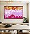 Quadro Horizontal Abstrato Mosaico Rosa Laranja Canvas Moldura - Imagem 2
