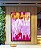 Quadro Vertical Abstrato Mosaico Rosa Laranja Canvas Moldura - Imagem 4