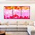Trio de Quadros Abstrato Mosaico Rosa Laranja Canvas Moldura - Imagem 5