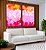 Duo de Quadros Abstrato Mosaico Rosa Laranja Canvas Moldura - Imagem 5