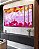 Trio de Quadros Estilizados Abstrato Mosaico Rosa Laranja Canvas Moldura - Imagem 2