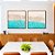 Duo de Quadros Quadrados Praia Paradisíaca Mar Turquesa Cristalino Natureza Canvas Moldura - Imagem 4