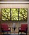 Trio de Quadros Copa de Árvore Iluminada Galhos Folhas Verdes Natureza Canvas Moldura - Imagem 5
