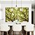 Duo de Quadros Copa de Árvore Iluminada Galhos Folhas Verdes Natureza Canvas Moldura - Imagem 2