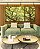 Trio de Quadros Estilizados Copa de Árvore Iluminada Galhos Folhas Verdes Natureza Canvas Moldura - Imagem 2