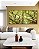 Duo de Quadros Quadrados Copa de Árvore Iluminada Galhos Folhas Verdes Natureza Canvas Moldura - Imagem 5
