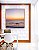 Quadro Quadrado Mar Sereno ao Entardecer Pôr so Sol Praia Azul Canvas Moldura - Imagem 3