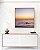 Quadro Quadrado Mar Sereno ao Entardecer Pôr so Sol Praia Azul Canvas Moldura - Imagem 4