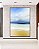 Quadro Vertical Praia Mar Azul Sereno Nuvens Movimento Canvas Moldura - Imagem 2