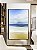 Quadro Vertical Praia Mar Azul Sereno Nuvens Movimento Canvas Moldura - Imagem 4