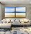 Duo de Quadros Quadrados Praia Mar Azul Sereno Nuvens Movimento Canvas Moldura - Imagem 3
