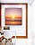 Quadro Quadrado Pôr do Sol no Mar Praia Céu Lilás Serenidade Canvas Moldura - Imagem 4