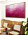 Quadro Horizontal Abstrato Degradê Rosa Pink Fúcsia Textura Canvas Moldura - Imagem 2