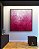 Quadro Quadrado Abstrato Degradê Rosa Pink Fúcsia Textura Canvas Moldura - Imagem 2
