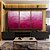 Trio de Quadros Abstrato Degradê Rosa Pink Fúcsia Textura Canvas Moldura - Imagem 3