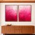 Duo de Quadros Abstrato Degradê Rosa Pink Fúcsia Textura Canvas Moldura - Imagem 5