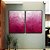 Duo de Quadros Abstrato Degradê Rosa Pink Fúcsia Textura Canvas Moldura - Imagem 4