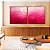 Duo de Quadros Quadrados Abstrato Degradê Rosa Pink Fúcsia Textura Canvas Moldura - Imagem 4