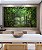 Quadro Horizontal Floresta Verde Intenso Serenidade Natureza Paisagem Canvas Moldura - Imagem 3