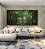 Duo de Quadros Quadrados Floresta Verde Intenso Serenidade Natureza Paisagem Canvas Moldura - Imagem 3